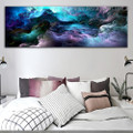 Dark Shiny Clouds Abstract Modern Framed Painting Photo Canvas Print for Room Wall Garnish