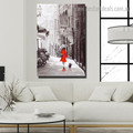 Paris Street View Cityscape Modern Framed Painting Pic Canvas Print for Room Wall Onlay