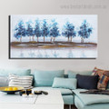 Blue Arbors landscape Framed Artwork Photograph Canvas Print for Room Wall Finery