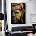 Gautama Sculpture Religious Modern Framed Painting Picture Canvas Print for Room Wall Garnish