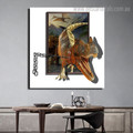 Pterodactyl Animal Modern Framed Painting Image Canvas Print for Room Wall Decor