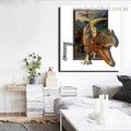 Pterodactyl Animal Modern Framed Painting Image Canvas Print for Room Wall Finery