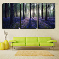 Floral Forest Landscape Modern Framed Painting Photo Canvas Print for Room Wall Flourish