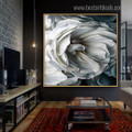 Rose Bloom Abstract Floral Framed Artwork Photo Canvas Print for Room Wall Ornament