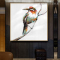 Chromatic Magpie Abstract Bird Modern Framed Painting Image Canvas Print for Room Wall Molding