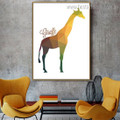 Gorgeous Giraffe Abstract Animal Nordic Framed Artwork Picture Canvas Print for Room Wall Ornament