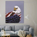 American Eagle Bird Modern Framed Painting Image Canvas Print for Room Wall Assortment