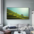 Vietnam Rice Fields Landscape Nature Framed Painting Photo Canvas Print for Room Wall Getup