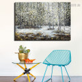 Winter Treetops Abstract Nature Modern Framed Painting Photograph Canvas Print for Room Wall Disposition