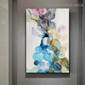 Colorful Flecks Abstract Watercolor Graffiti Framed Painting Pic Canvas Print for Room Wall Onlay