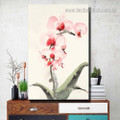 Magnolia Blooms Abstract Watercolor Framed Painting Picture Canvas Print for Room Wall Tracery