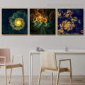Lucid Florets Abstract Botanical Modern Framed Effigy Picture Canvas Print for Room Wall Garniture