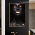 Sexy African Lady Figure Modern Framed Artwork Image Canvas Print for Room Wall Flourish