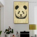 Honey Hive Panda Abstract Animal Framed Painting Pic Canvas Print for Room Wall Assortment