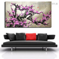 Chinese Plum Blossom Floral Modern Framed Painting Image Canvas Print for Room Wall Decor