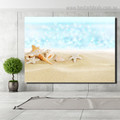 Starfish Conch Landscape Nature Modern Framed Effigy Photo Canvas Print for Room Wall Outfit