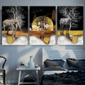 Tusker Camel Zebra Animal Modern Framed Effigy Photograph Canvas Print for Room Wall Drape