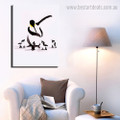 Antarctic Penguin Abstract Bird Framed Painting Photo Canvas Print for Room Wall Assortment