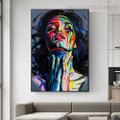 Calico Visage Abstract Figure Modern Framed Artwork Image Canvas Print for Room Wall Decoration