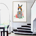 Pirate Rabbit Animal Illustration Modern Framed Artwork Photograph Canvas Print for Room Wall Outfit
