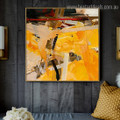 Colorful Blemish Abstract Impressionist Modern Framed Painting Picture Canvas Print for Room Wall Molding