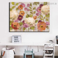 Chromatic Poppies Abstract Floral Modern Framed Painting Portrait Canvas Print for Room Wall Assortment