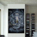 Ganpati Religious Vintage Framed Painting Photo Canvas Print for Room Wall Assortment