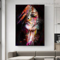 Motley Wench Abstract Figure Graffiti Framed Smudge Image Canvas Print for Room Wall Onlay