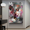 Lady Orifice Abstract Figure Graffiti Framed Smudge Pic Canvas Print for Room Wall Ornament