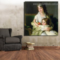 French School Figure Reproduction Framed Painting Pic Canvas Print for Room Wall Garniture