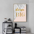 Dream Big Abstract Quote Modern Framed Painting Photo Canvas Print for Room Wall Assortment