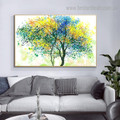 Colorful Leafage Abstract Botanical Framed Artwork Photo Canvas Print for Room Wall Outfit