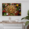 Pizza Food Modern Framed Artwork Image Canvas Print for Room Wall Getup