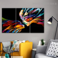 Two Visages Abstract Modern Framed Artwork Portrait Canvas Print for Room Wall Ornament
