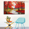Autumn Weather Landscape Nature Framed Painting Pic Canvas Print for Room Wall Decor