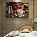 Coffee Cup Food Modern Framed Painting Picture Canvas Print for Room Wall Decoration