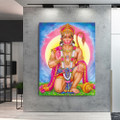 Hanuman Religious Modern Framed Painting Photo Canvas Print for Room Wall Assortment