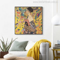 Lady With A Fan Painting Print for Wall Decor