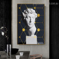 David Face Abstract Nordic Framed Artwork Pic Canvas Print for Wall Hanging Decor