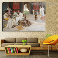 Intrigue Reproduction Framed Painting Pic Canvas Print for Room Wall Decor