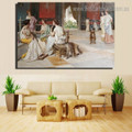 Intrigue Reproduction Framed Painting Pic Canvas Print for Room Wall Garnish