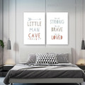 You are Brave Kids Quote Framed Painting Photo Canvas Print for Room Wall Tracery