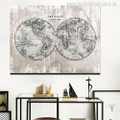 The World Painting Canvas Print for Wall Decoration Artwork 