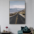 Driveway Landscape Modern Framed Painting Image Canvas Print for Room Wall Flourish
