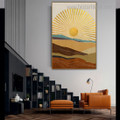 Shiny Sun Landscape Nature Framed Painting Image Canvas Print for Room Wall Disposition