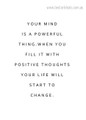 Your Mind Quote Landscape Modern Framed Artwork Picture Canvas Print