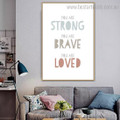 You are Brave Quote Kids Framed Painting Photograph Canvas Print for Wall Hanging Decor