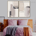 Colorful Smears Abstract Modern Framed Painting Photo Canvas Print for Room Wall Adornment
