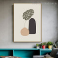 Split Leaf Plant Abstract Botanical Modern Framed Artwork Picture Canvas Print for Room Wall Decoration