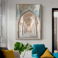 Vakil Mosque Inside Religious Modern Framed Artwork Photograph Canvas Print for Room Wall Adornment